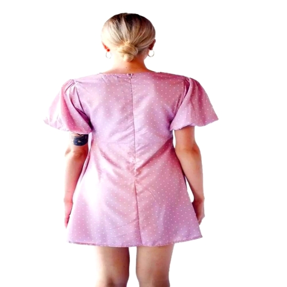 Pink Polkadot Horseshoe Dress main image 1